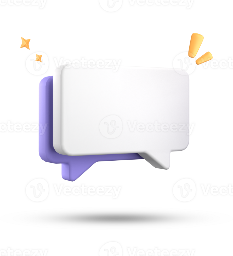 3d rendering of speech bubble, 3D pastel chat icon set. Set of 3d speak bubble. png
