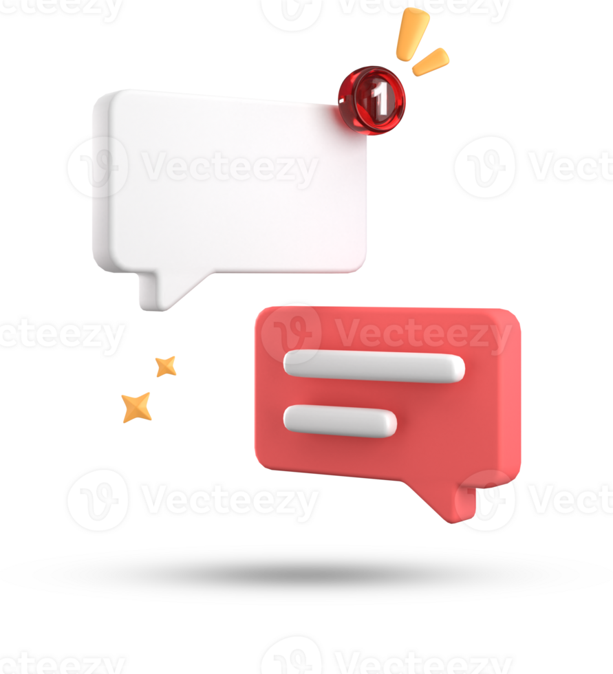 3d rendering of speech bubble, 3D pastel chat icon set. Set of 3d speak bubble. png