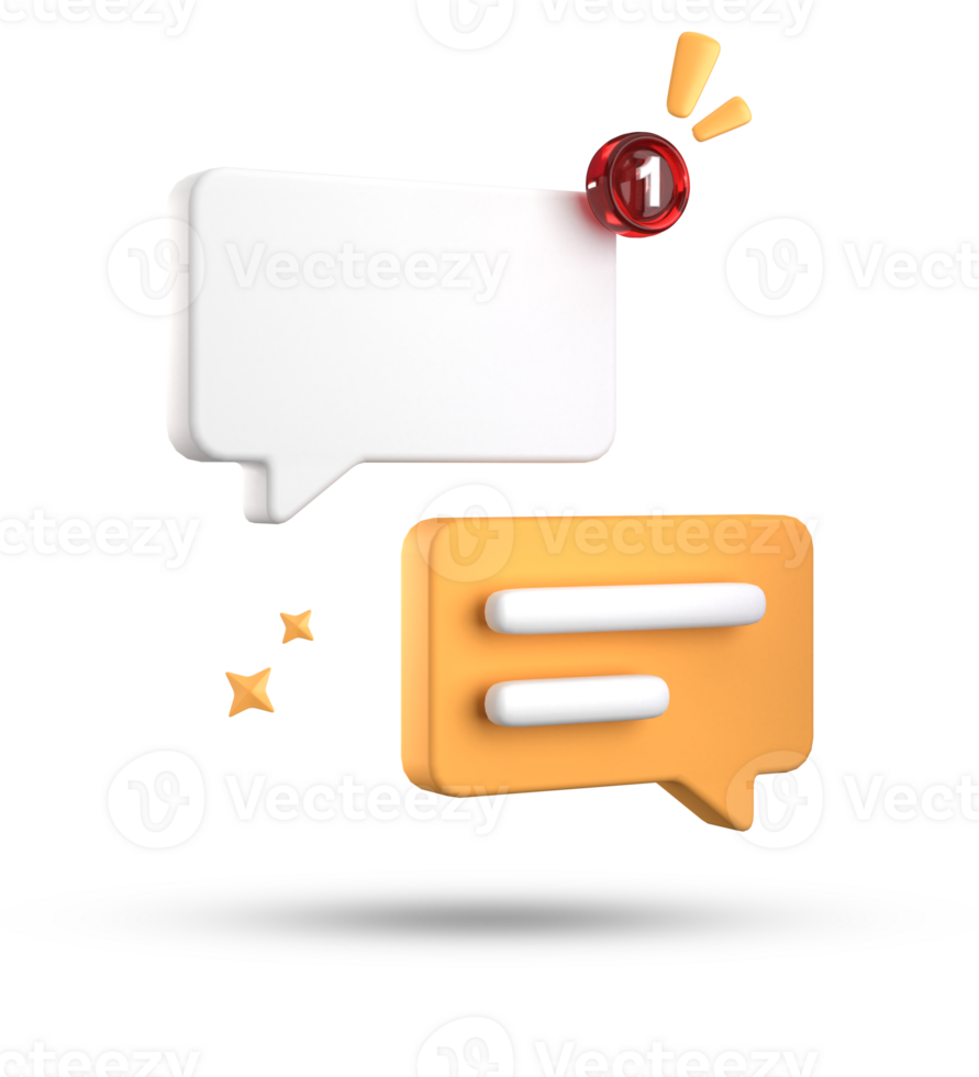 3d rendering of speech bubble, 3D pastel chat icon set. Set of 3d speak bubble. png