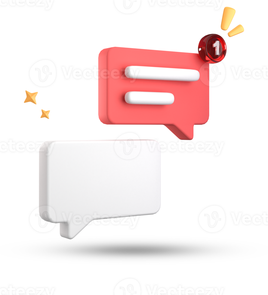 3d rendering of speech bubble, 3D pastel chat icon set. Set of 3d speak bubble. png