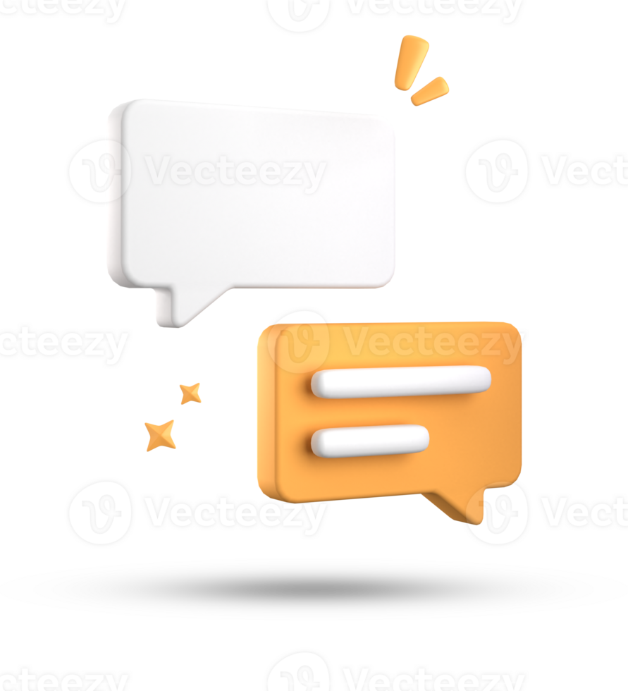 3d rendering of speech bubble, 3D pastel chat icon set. Set of 3d speak bubble. png