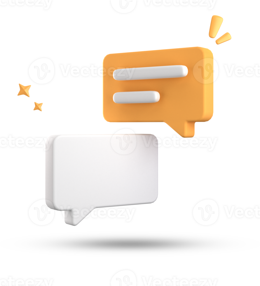 3d rendering of speech bubble, 3D pastel chat icon set. Set of 3d speak bubble. png