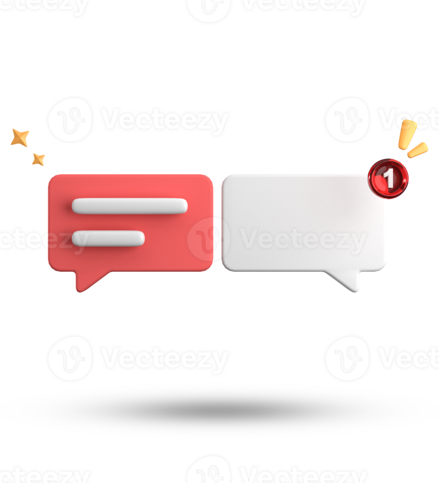 3d rendering of speech bubble, 3D pastel chat icon set. Set of 3d speak bubble. png
