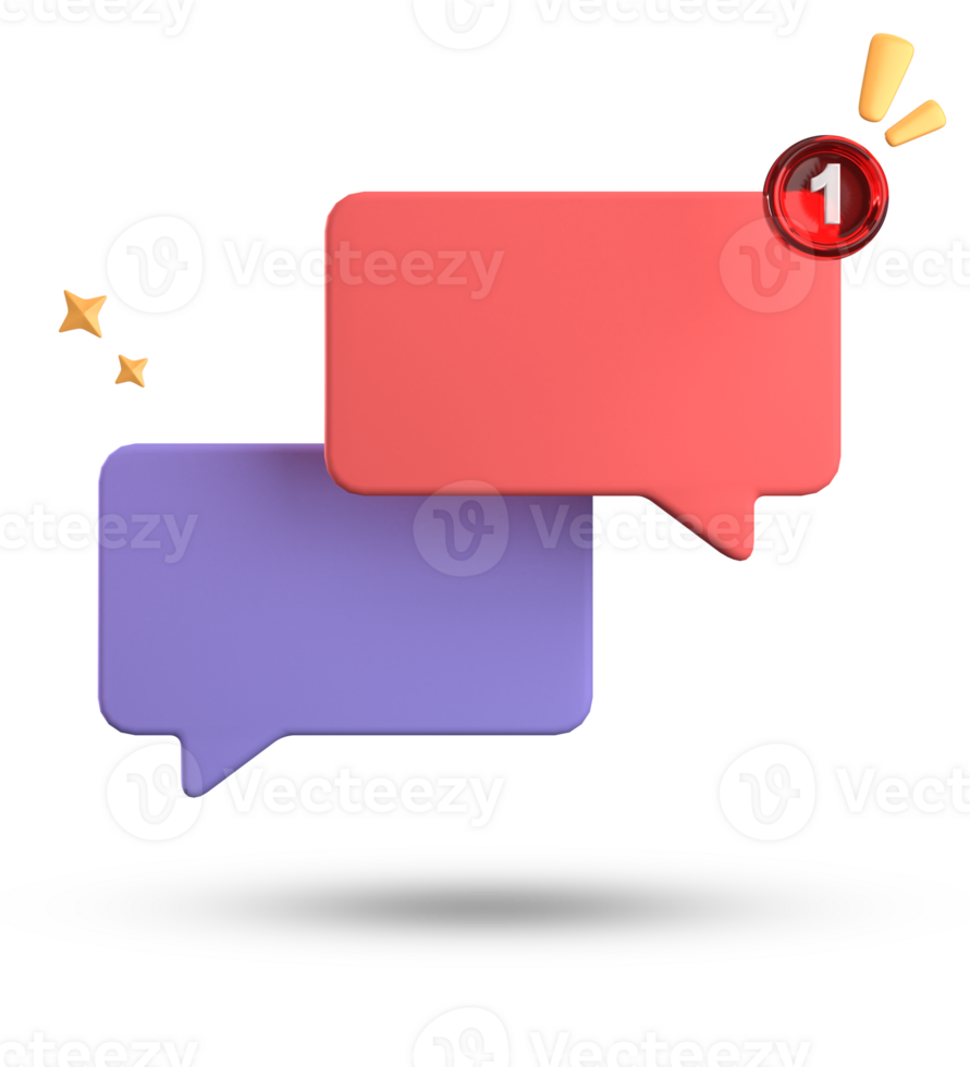 3d rendering of speech bubble, 3D pastel chat icon set. Set of 3d speak bubble. png