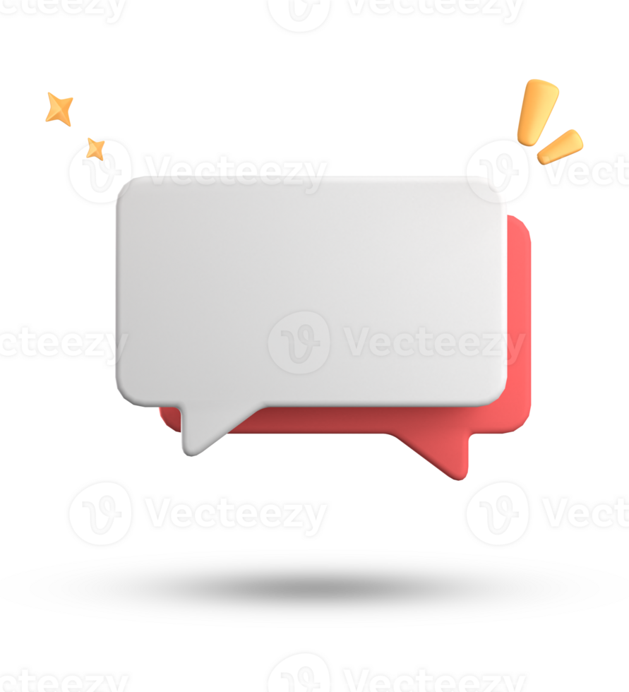 3d rendering of speech bubble, 3D pastel chat icon set. Set of 3d speak bubble. png