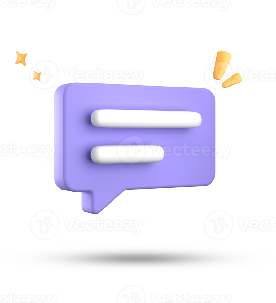 3d rendering of speech bubble, 3D pastel chat icon set. Set of 3d speak bubble. png
