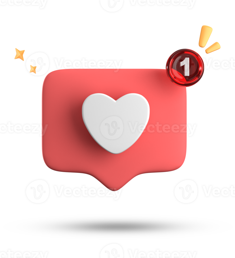 3d rendering of speech bubble love, 3D pastel pink purple chat icon set. Set of 3d speak bubble. png