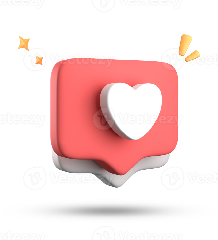 3d rendering of speech bubble love, 3D pastel pink purple chat icon set. Set of 3d speak bubble. png