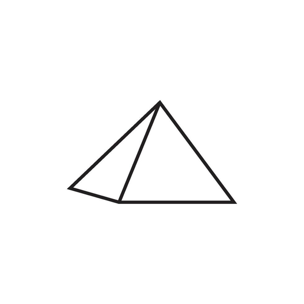 pyramid icon vector