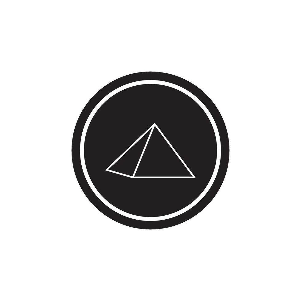 pyramid icon vector