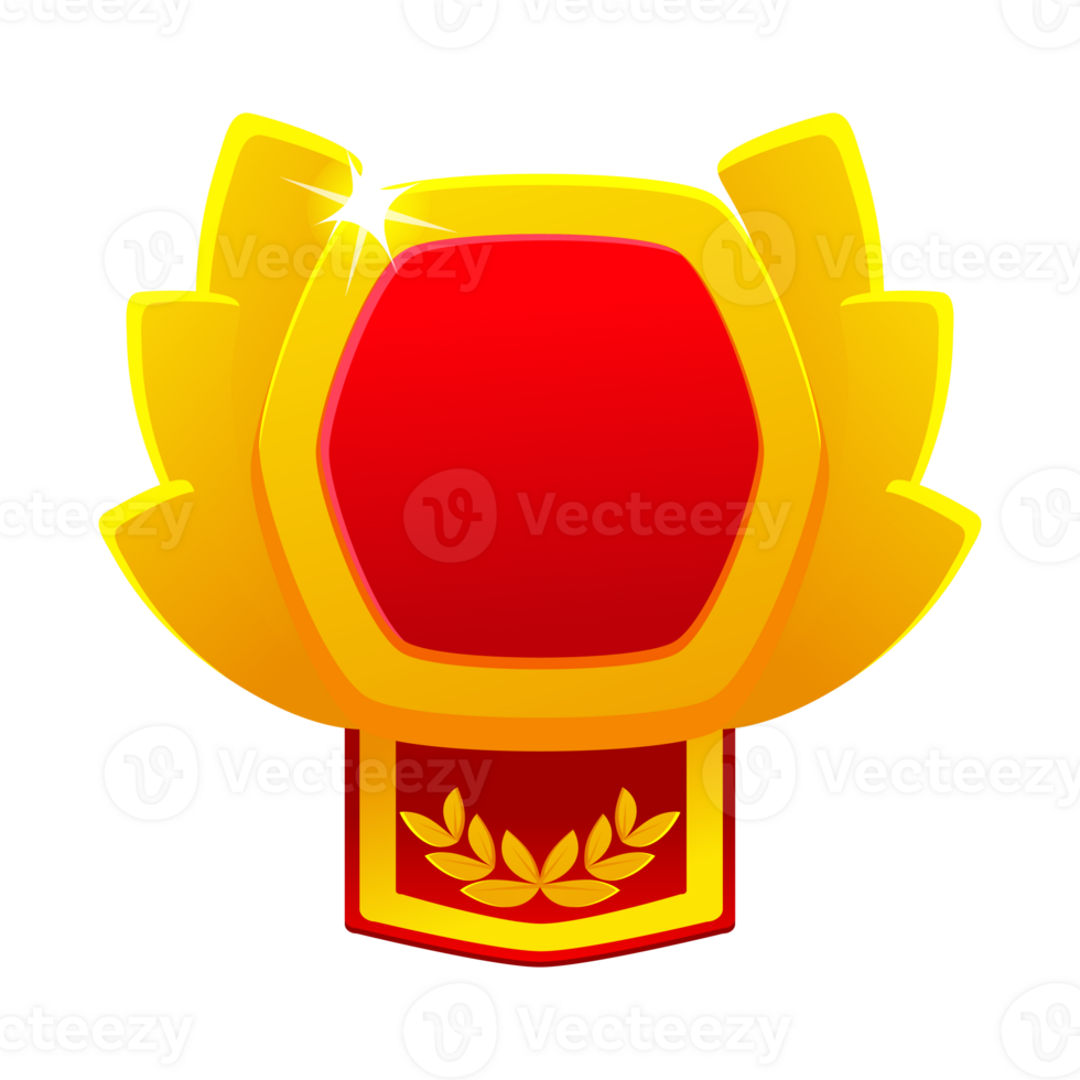 Golden Game badge, template for icon png