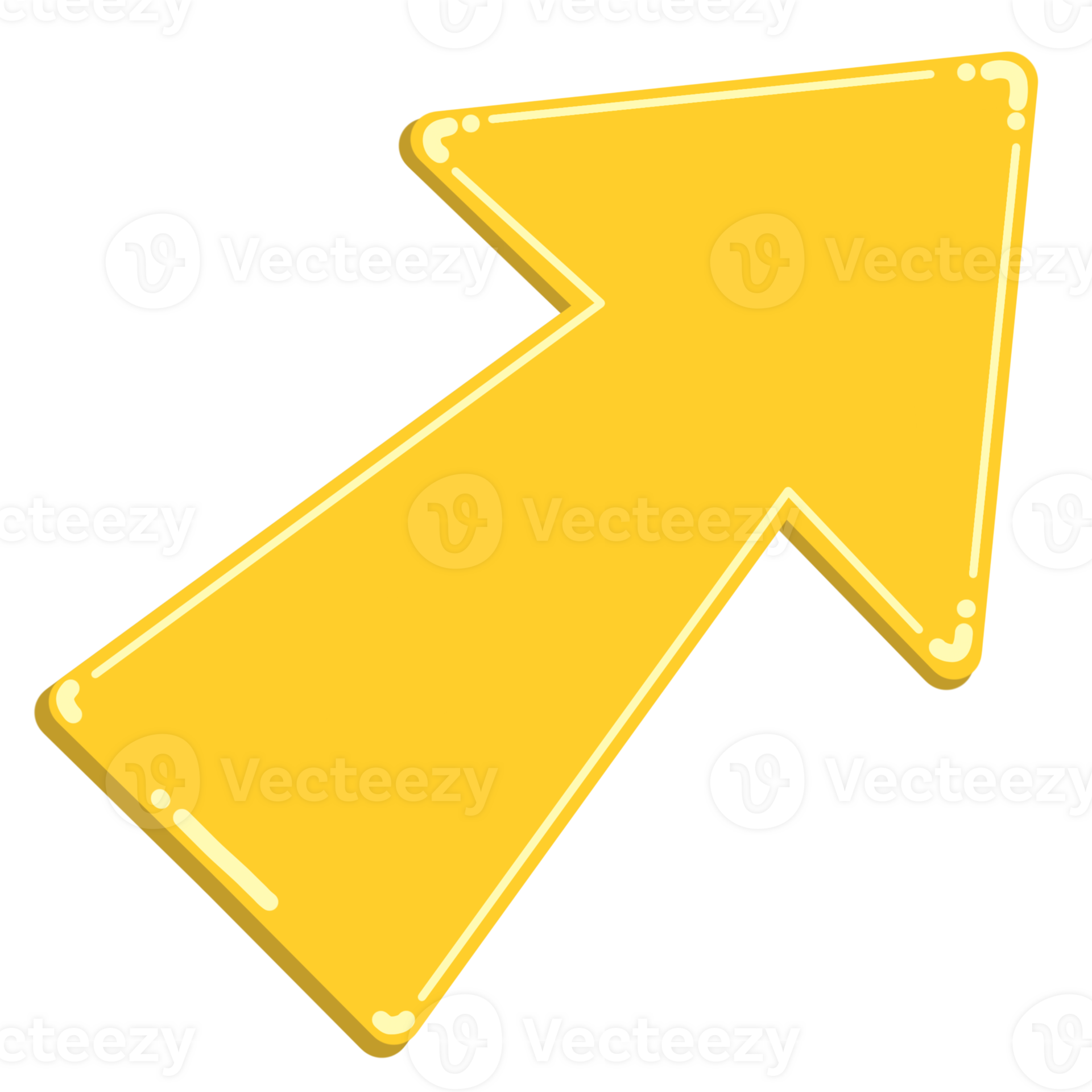 decorative yellow arrows 32415089 PNG