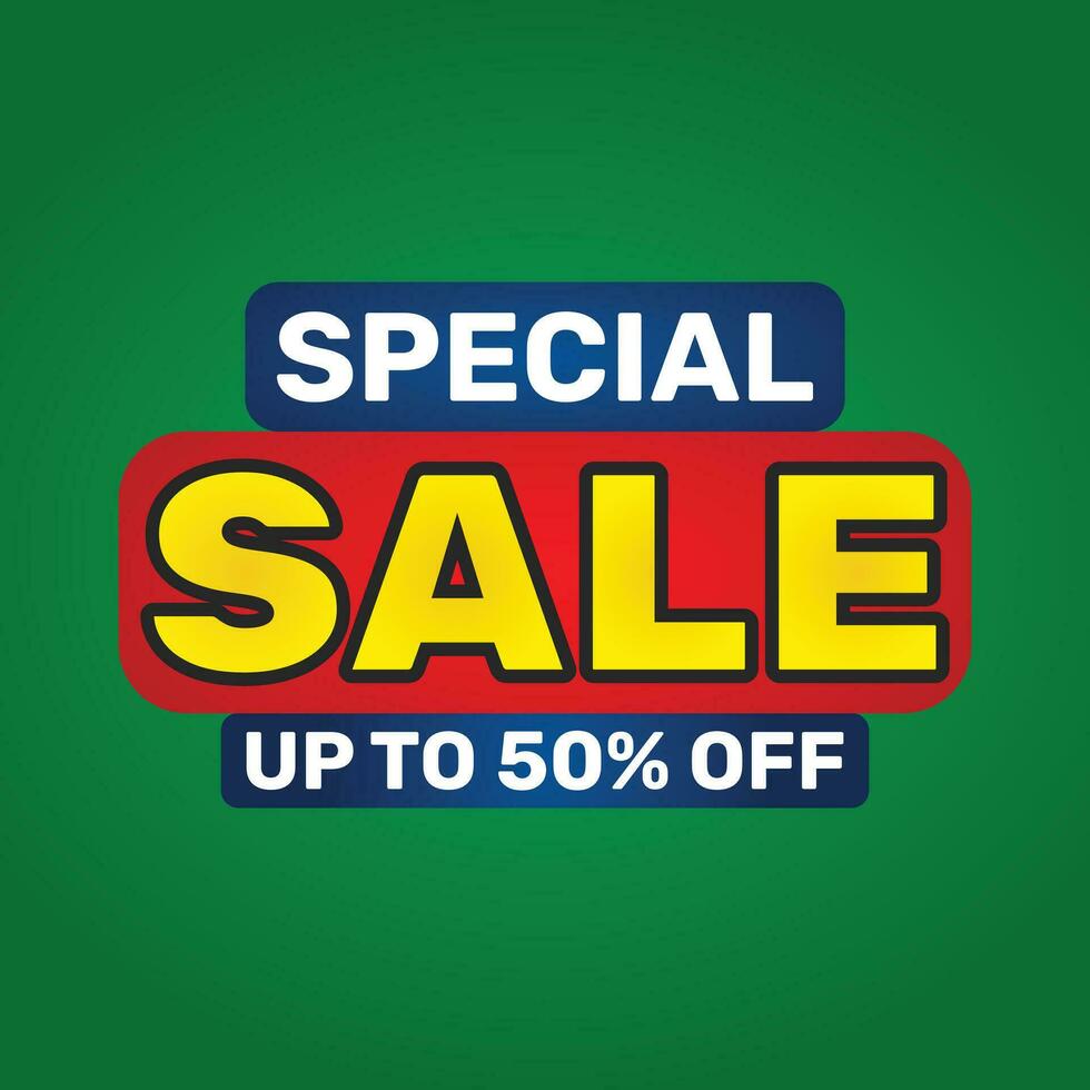 50 percent sale off vector illustration isolated on white background.