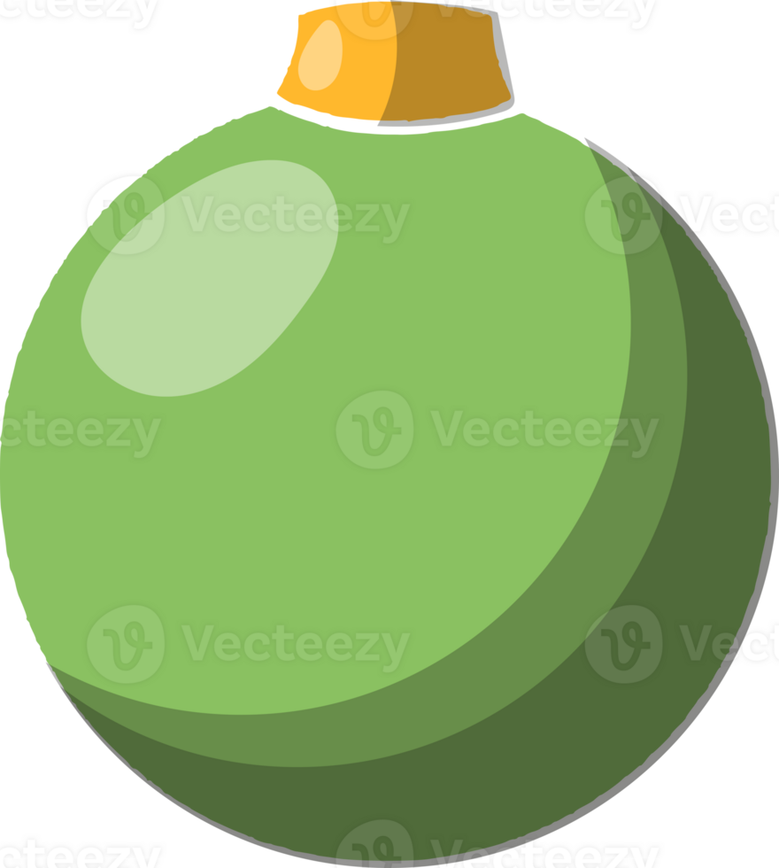 christmas ball tree decor illustration png