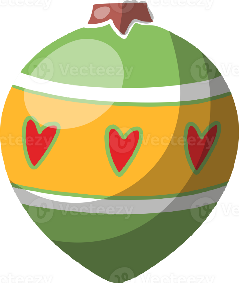 christmas ball tree decor illustration png