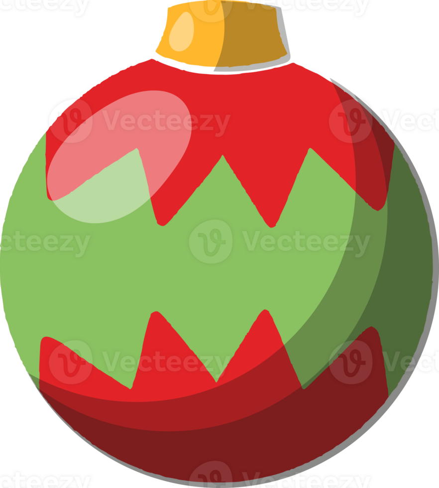 christmas ball tree decor illustration png