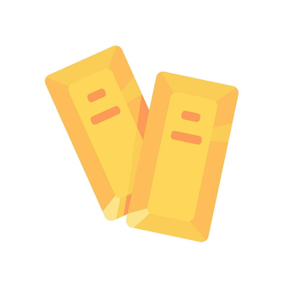 Shiny yellow gold bars pile of valuables vector