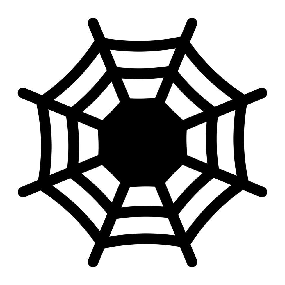 Spider Web Solid Icon, Spider Web Icons Collection, Spider Web Silhouette. png