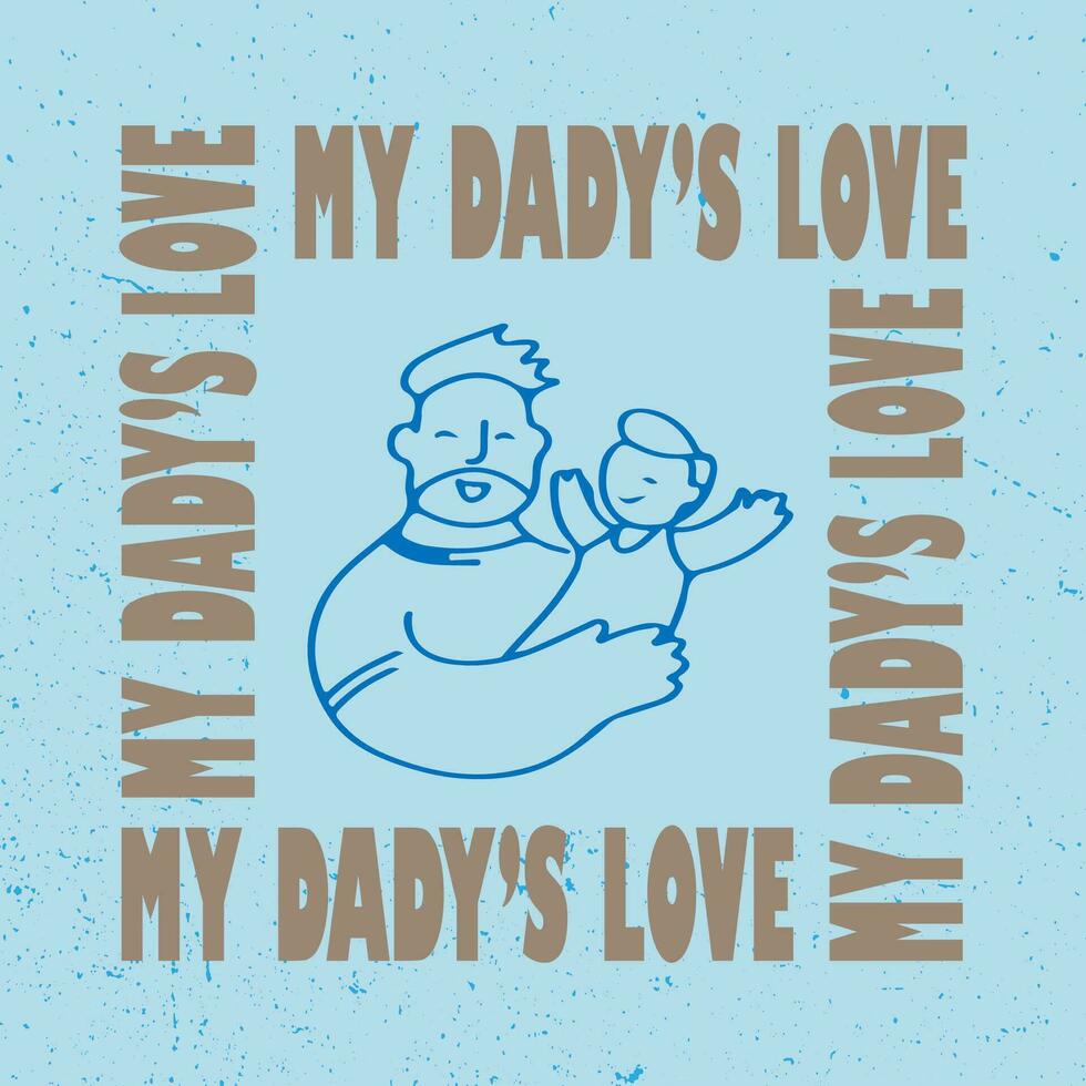 Concept for Happy Father's Day greeting card, banner, poster or flyer design vector