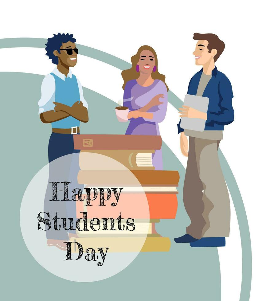 Vector illustration design concept of international students day