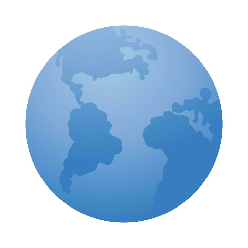 Vector planet earth globe vector illustration
