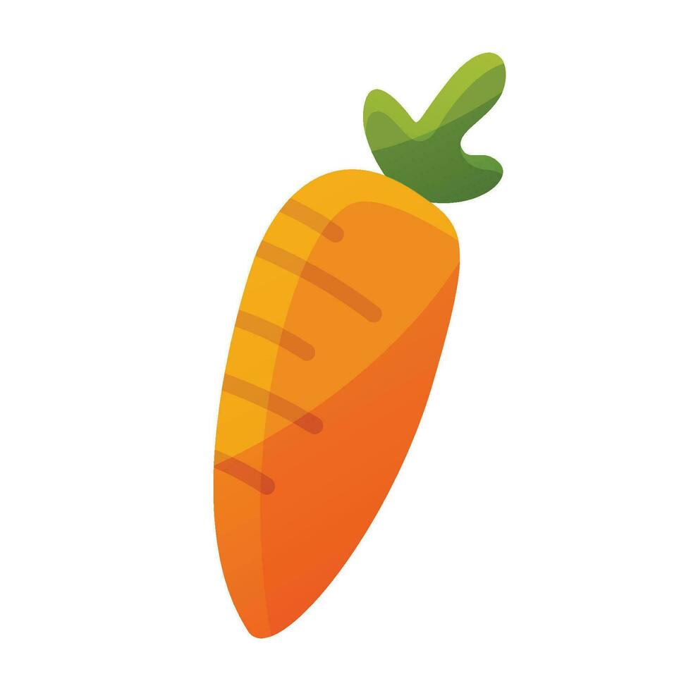 Vector healthy orange carrots graphic illustration