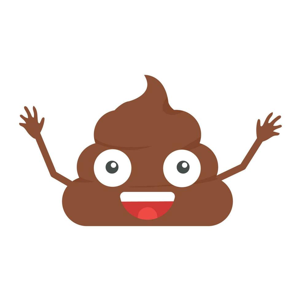 Vector poop emoji vector illustration. poo isolated emoticon 32416219 ...