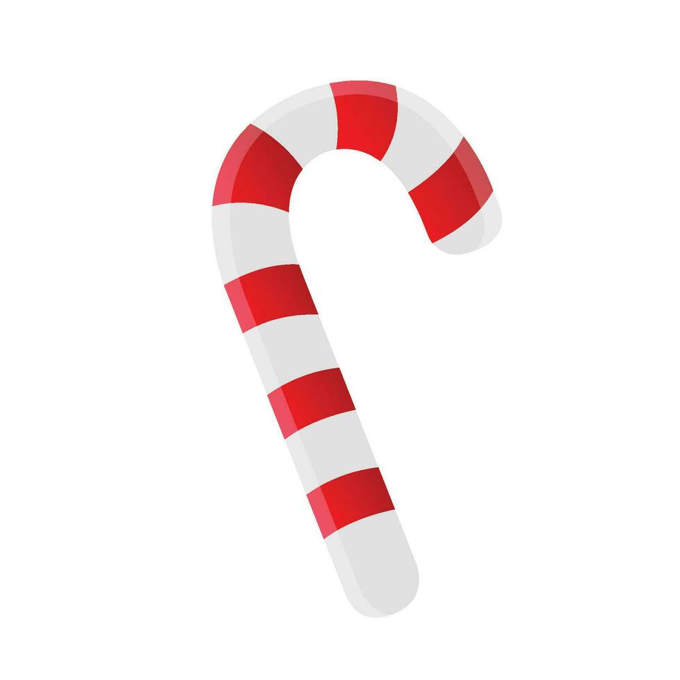 Vector christmas cane, christmas candy, christmas stick, red candy. candy cane isolated on white