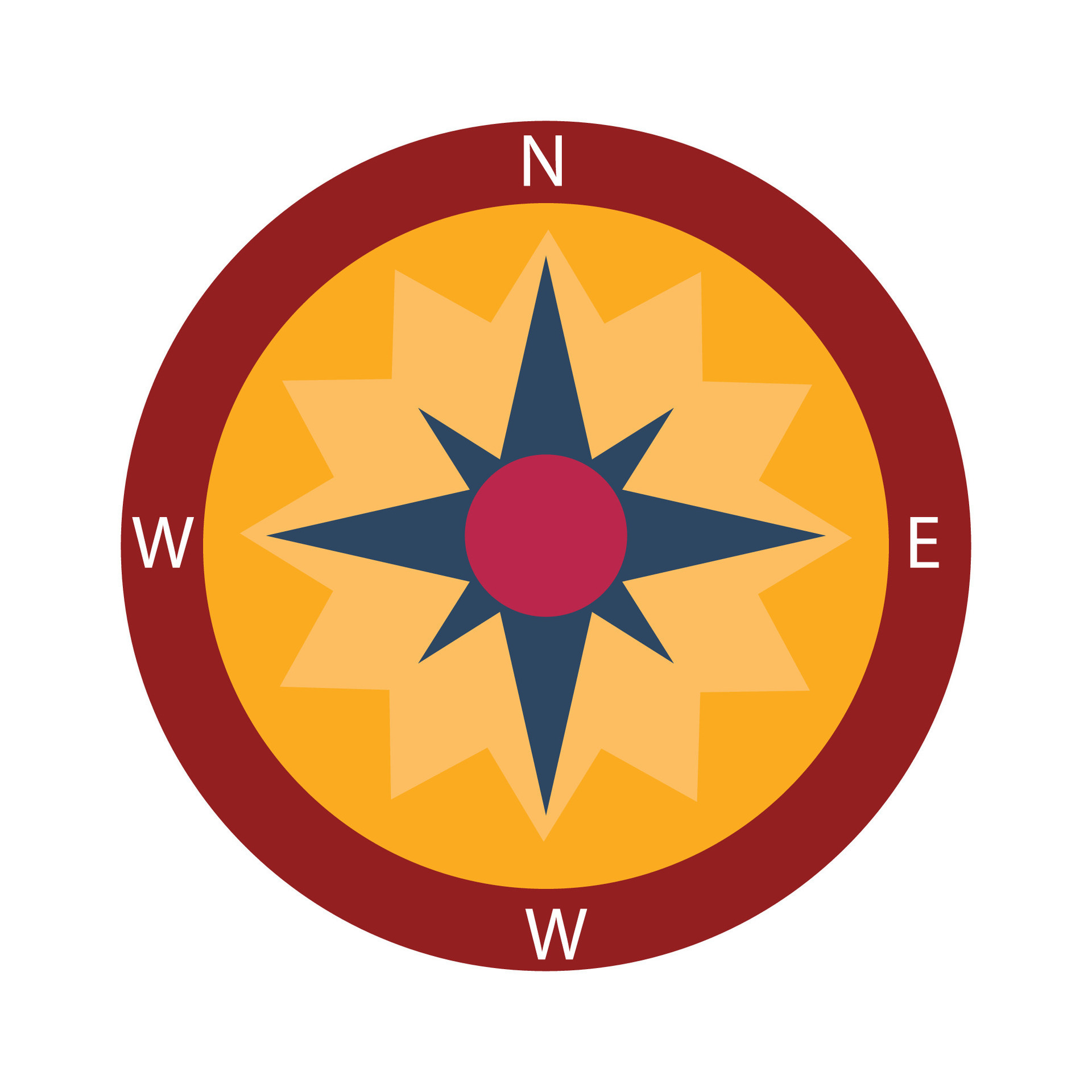 Vector navigational compass wind rose and directional needles vector