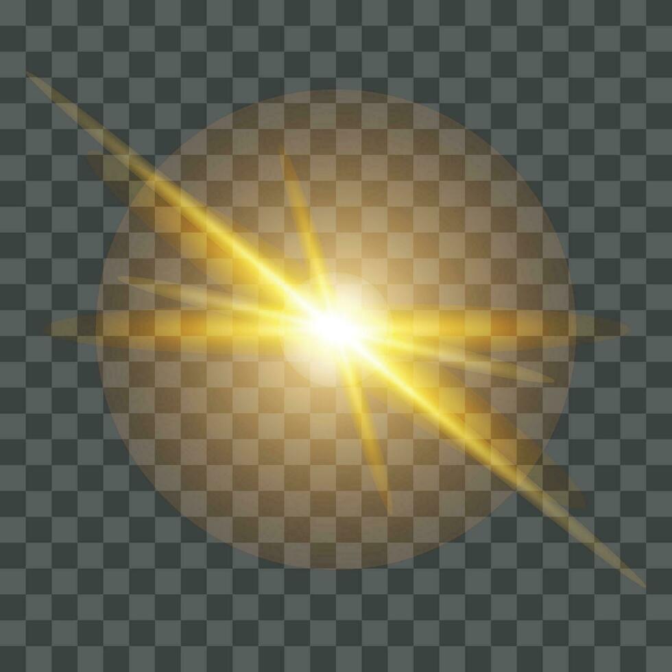 Vector transparent light flare effect background