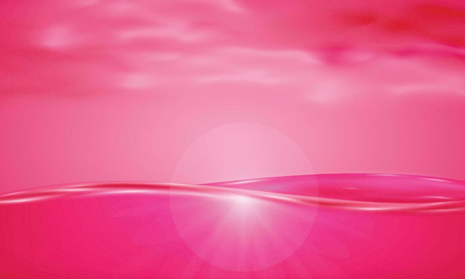 Vector red water and sunlight background