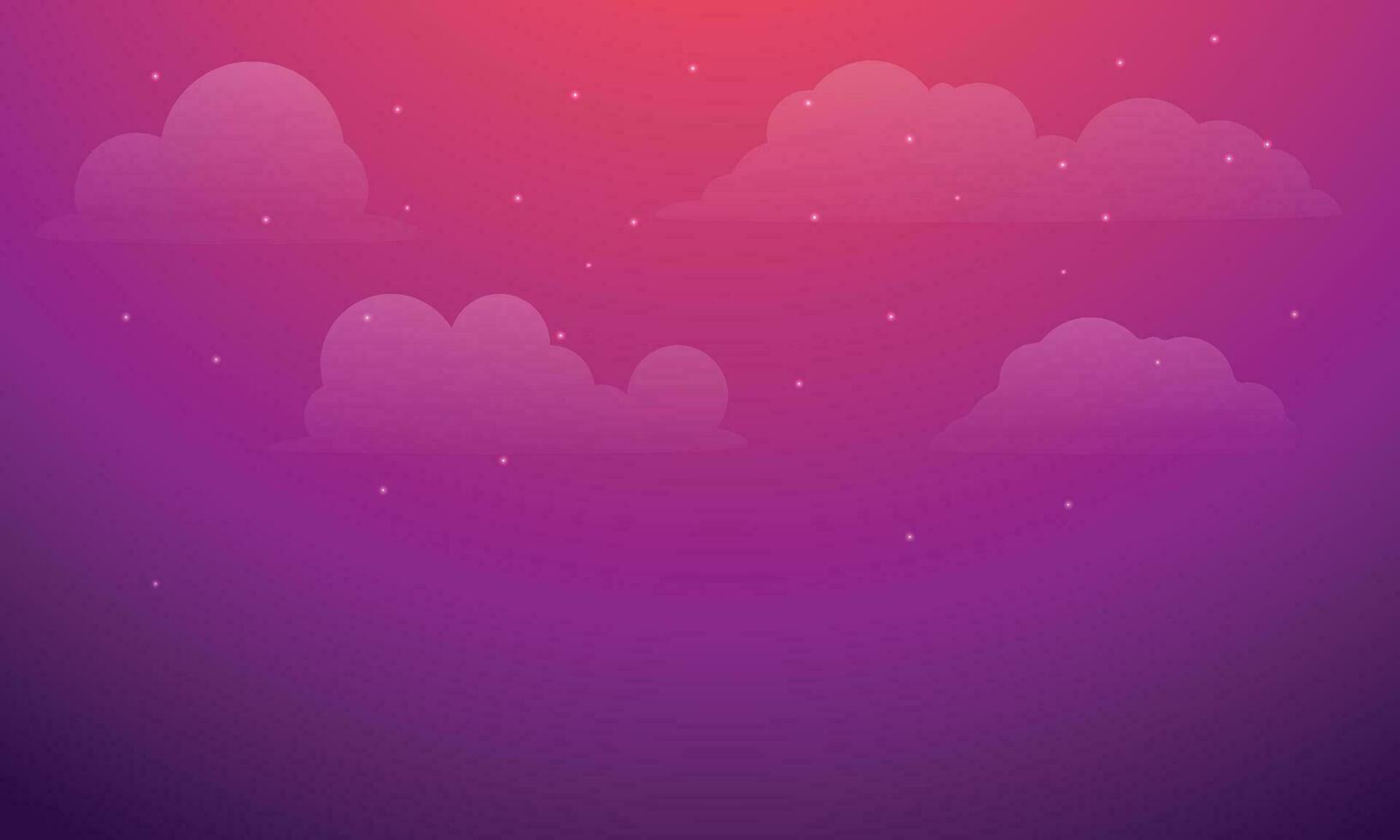 Vector abstract cloudy and star background vector
