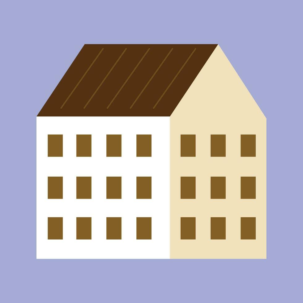 Vector illustration of modern ecofriendly house