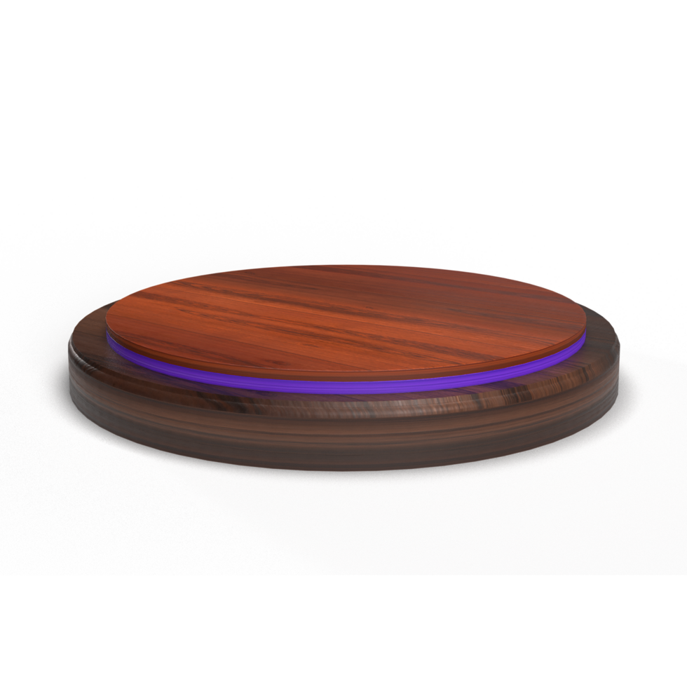 hölzern Produkt Präsentation Podium, Sockel isoliert auf transparent Hintergrund png