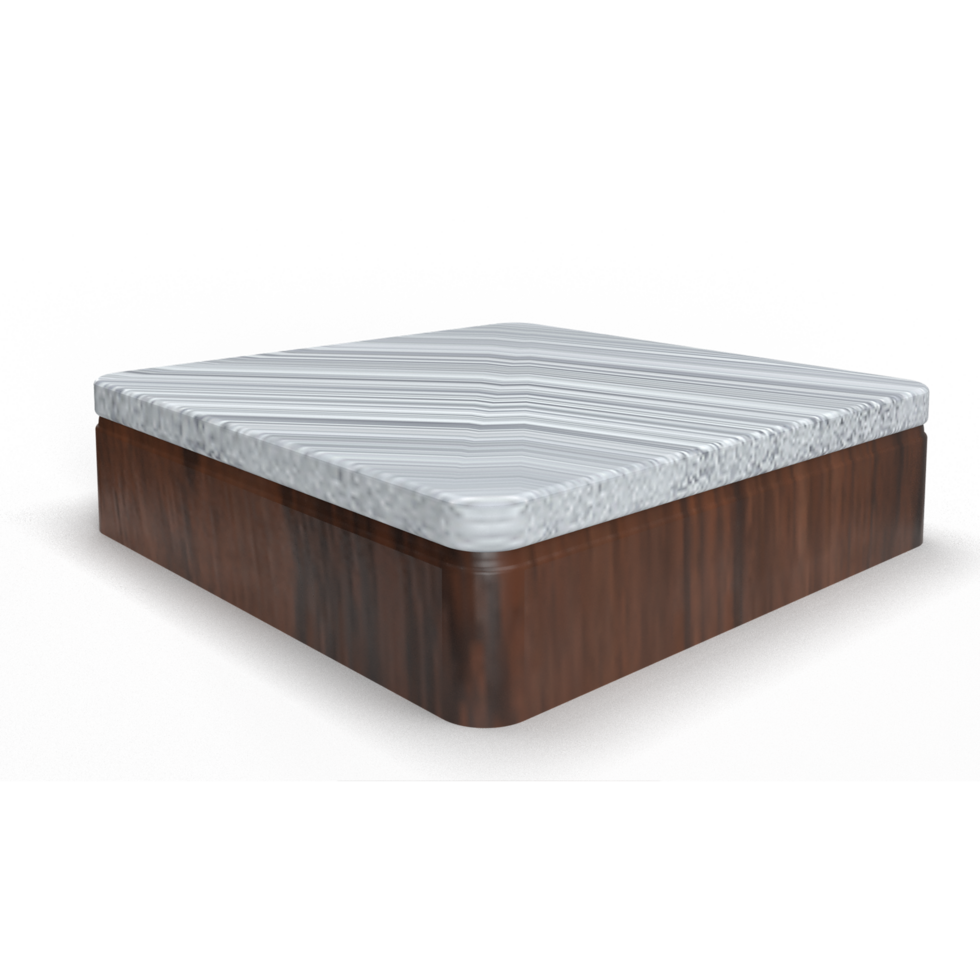 Wooden product presentation podium, pedestal isolated on transparent background png