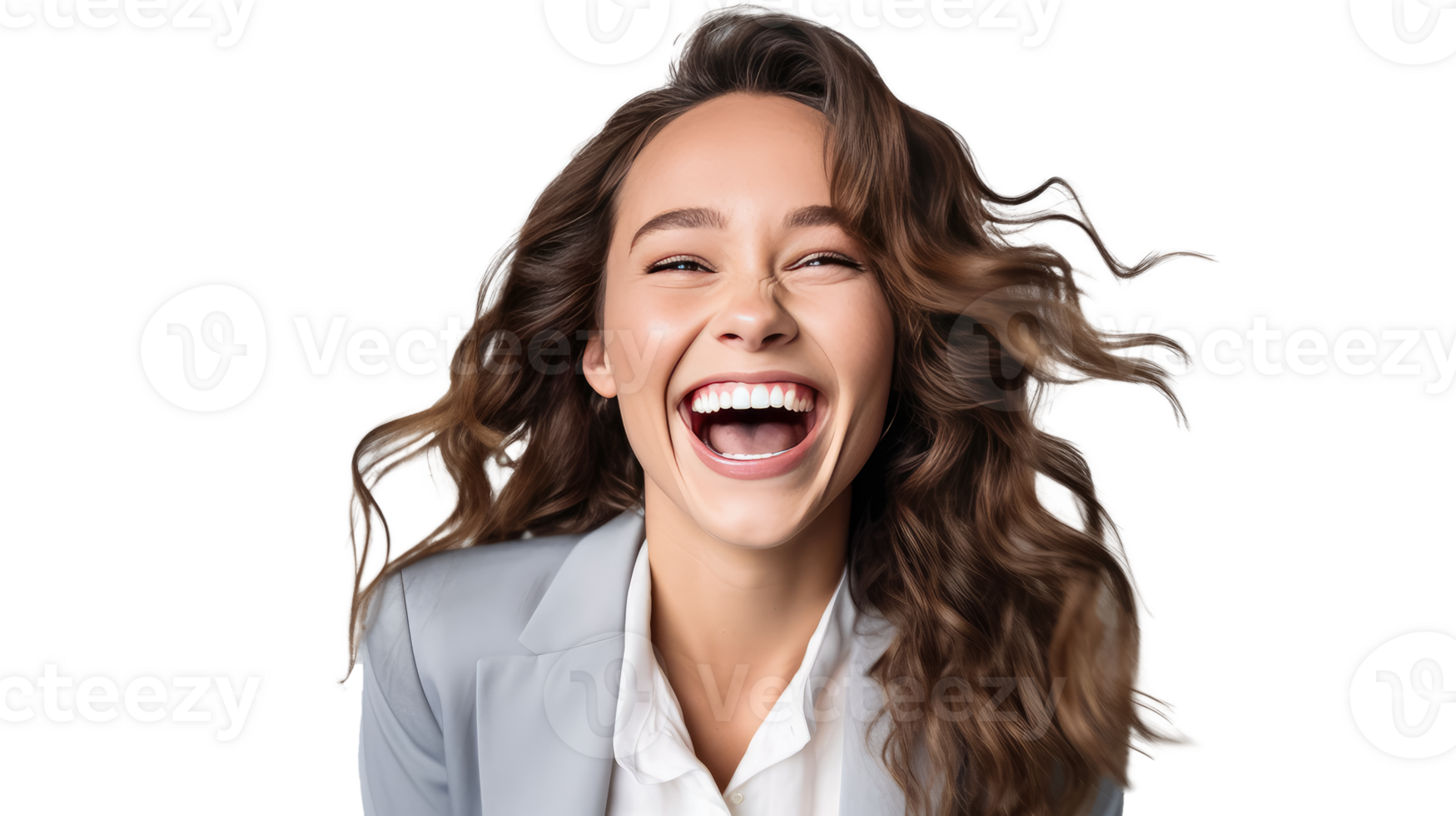 Portrait of a beautiful businesswoman happy and smiling success