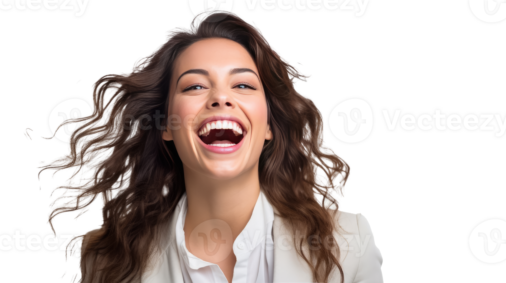 Portrait of a beautiful businesswoman happy and smiling success