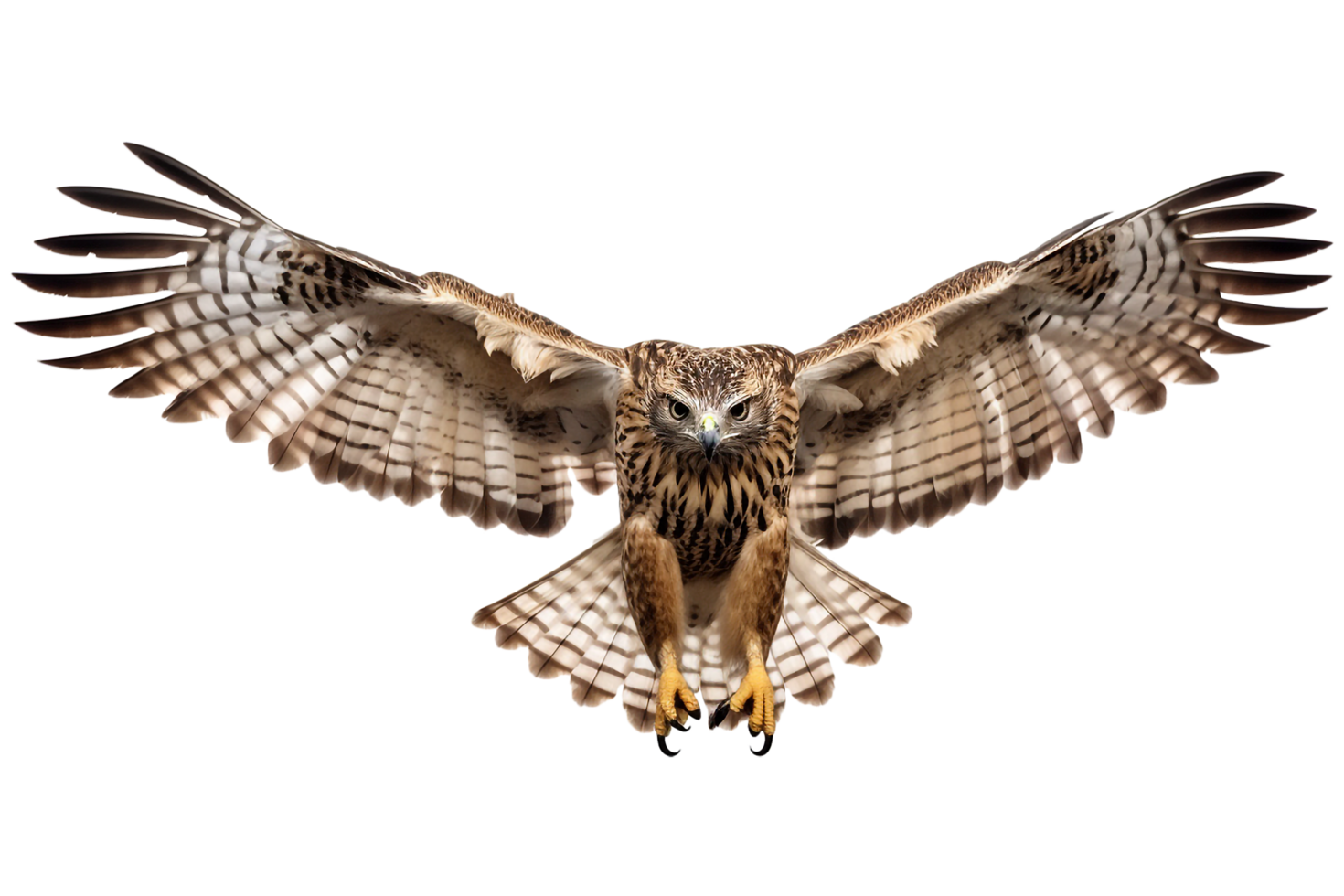 hawk flying. generated ai png