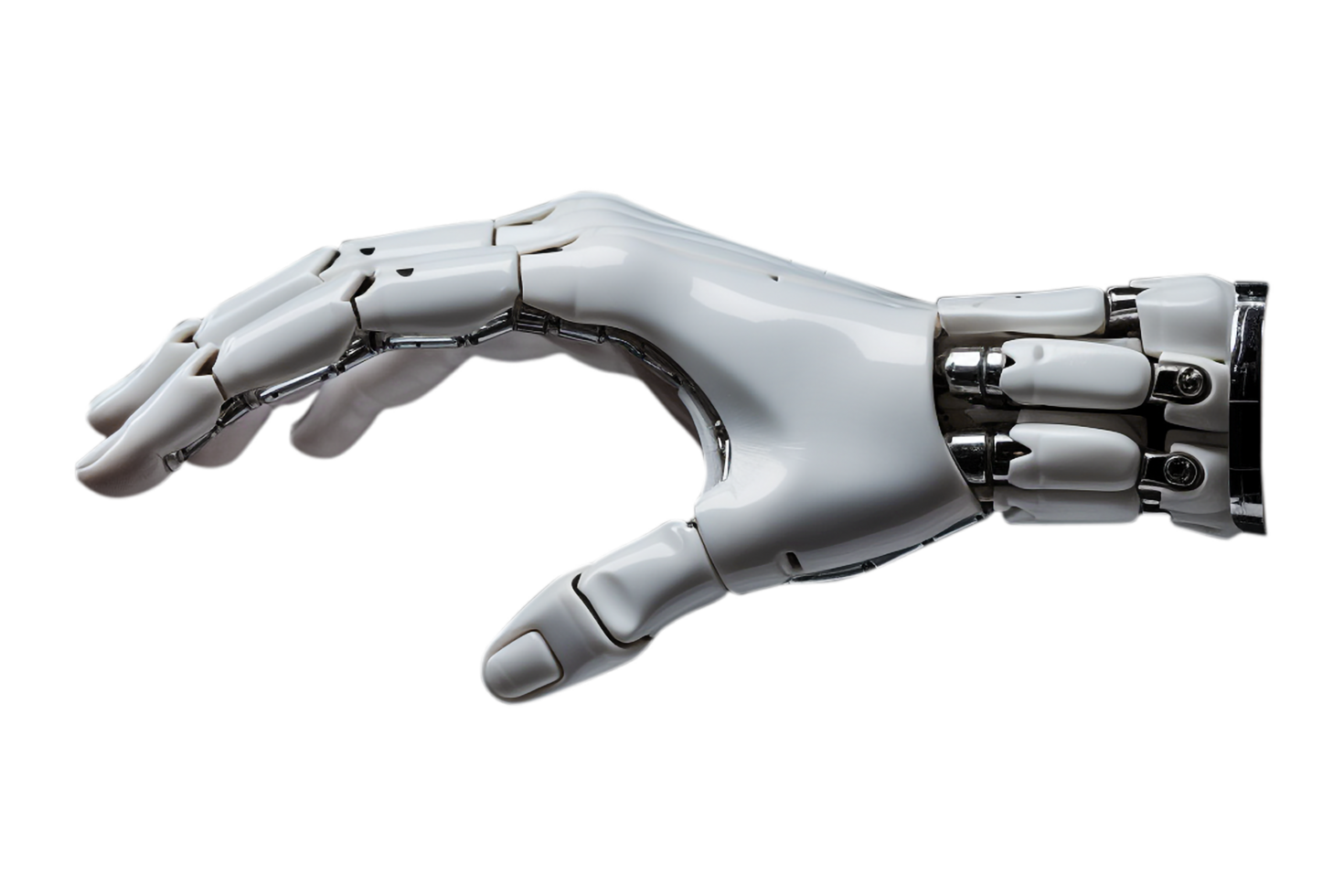 hyperrealistisch Roboter Hand illustrieren das Zukunft von Technologie und Innovation. generiert ai png