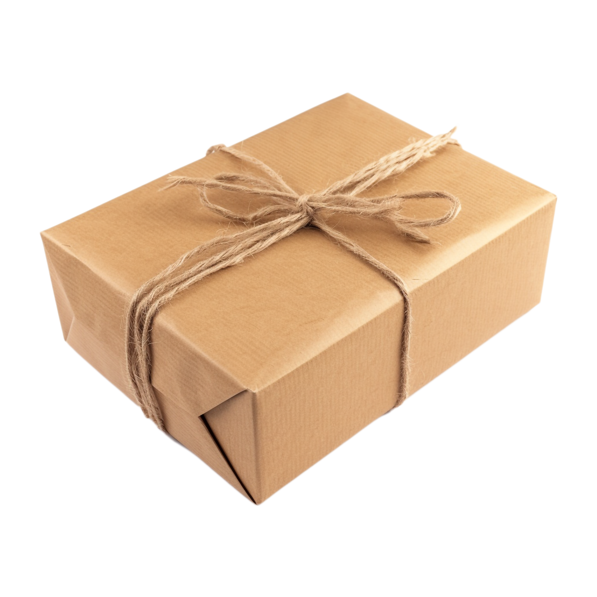 box wrapped in brown paper. generated AI 32416891 PNG