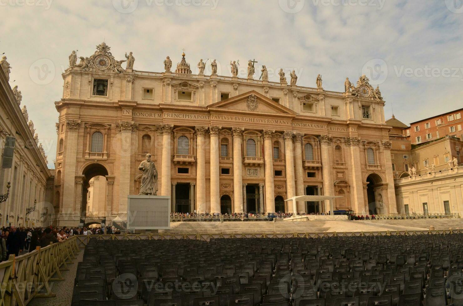 Stunning religious building in st peters square photo