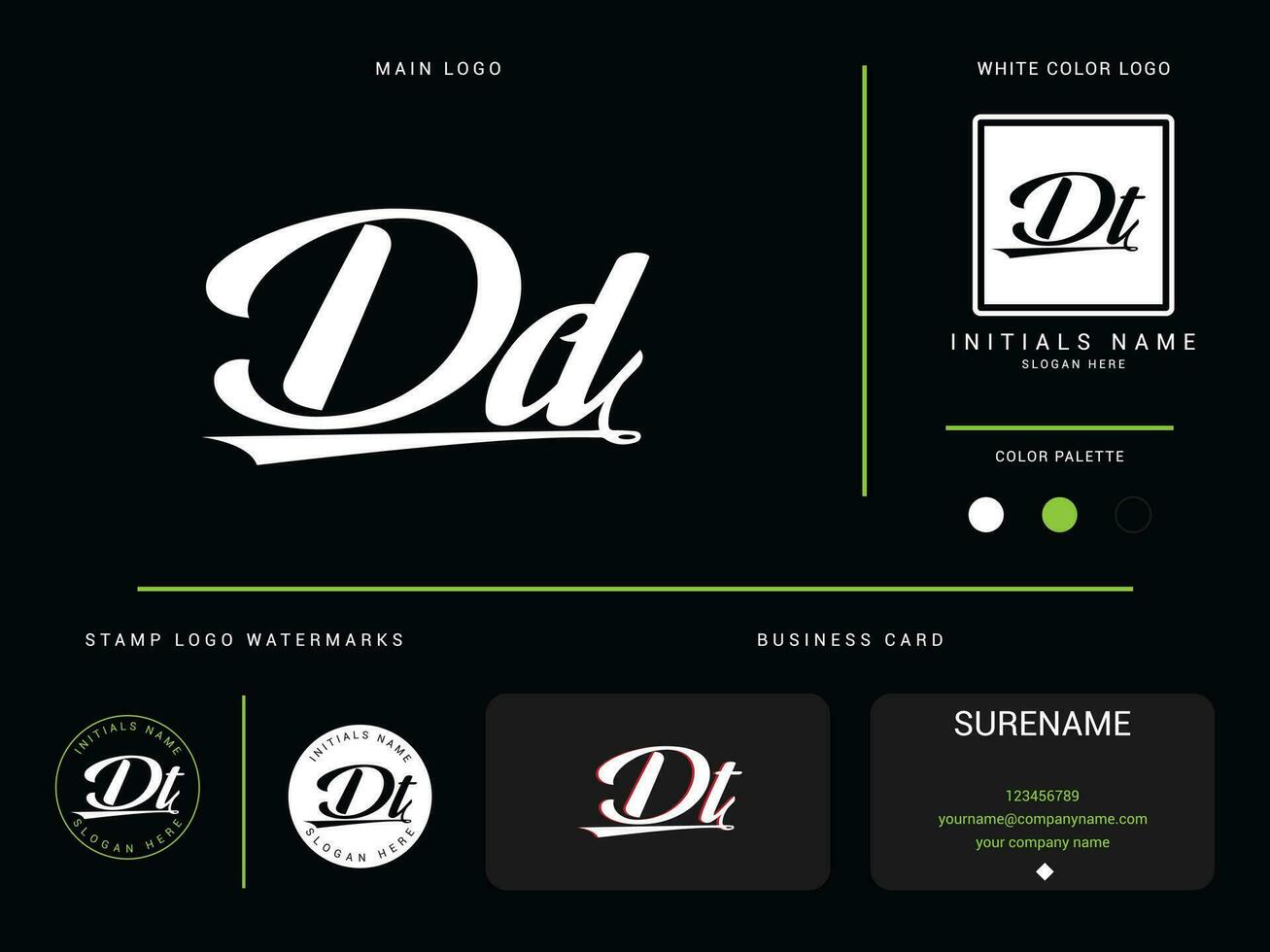 Minimalist Dd Logo Letter, Apparel Luxury dt DD Vector Icon For Your Clothing Shop