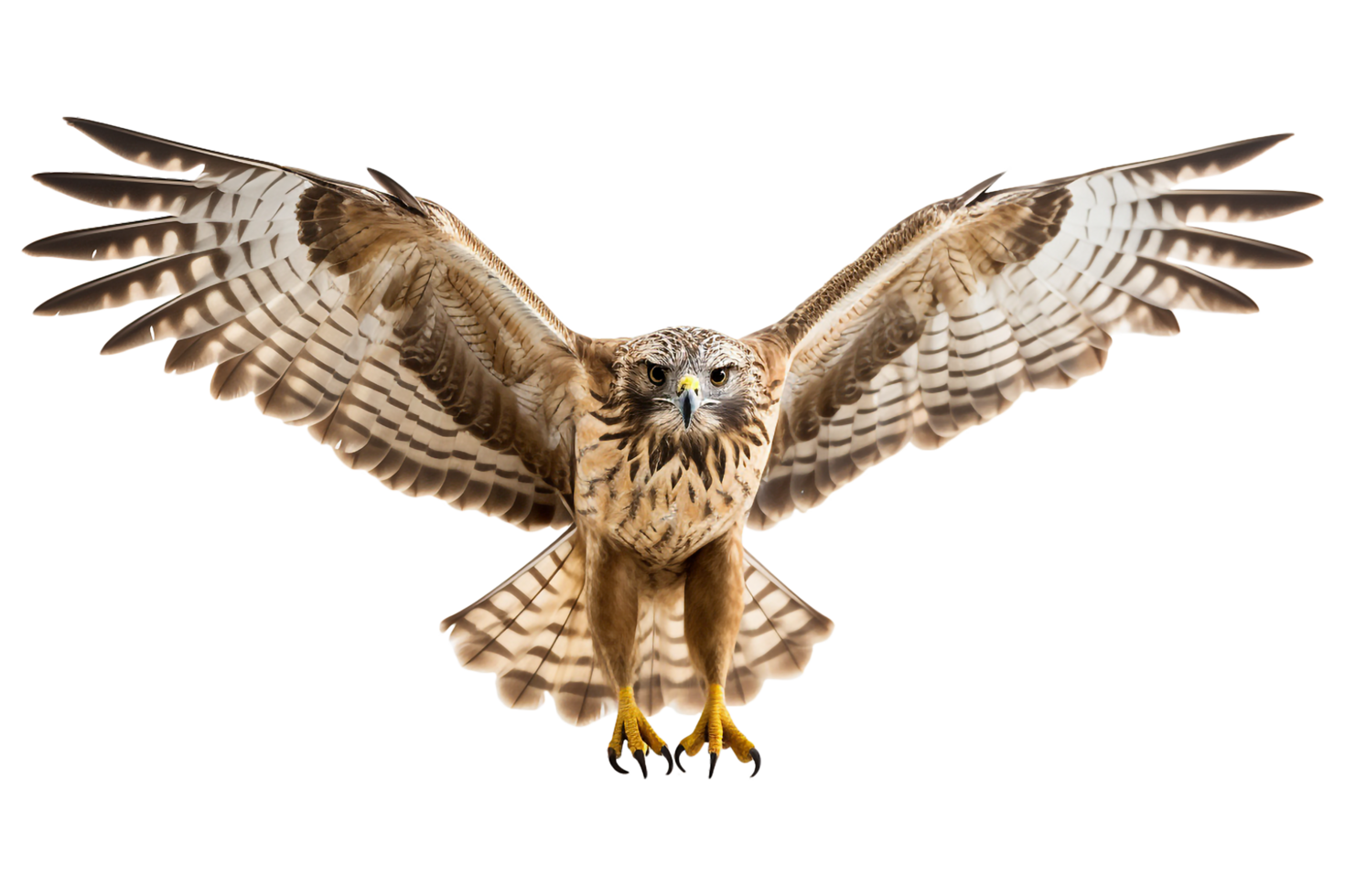 hawk flying. generated ai png