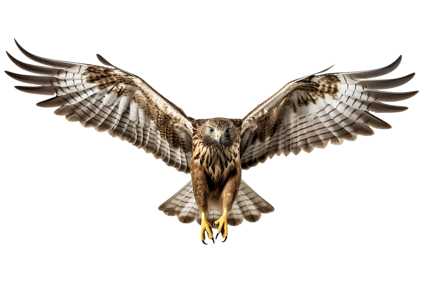 hawk flying. generated ai png
