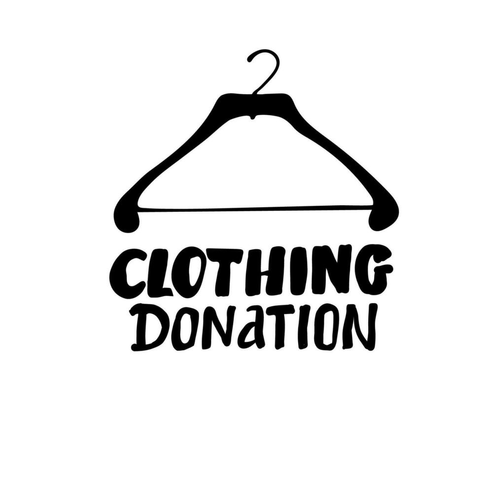 Clothing donation flat vector poster template. Thrift shop, second hand store web banner design. Homeless, people in need social help. Men and women garment illustration. Apparel selling and buying.