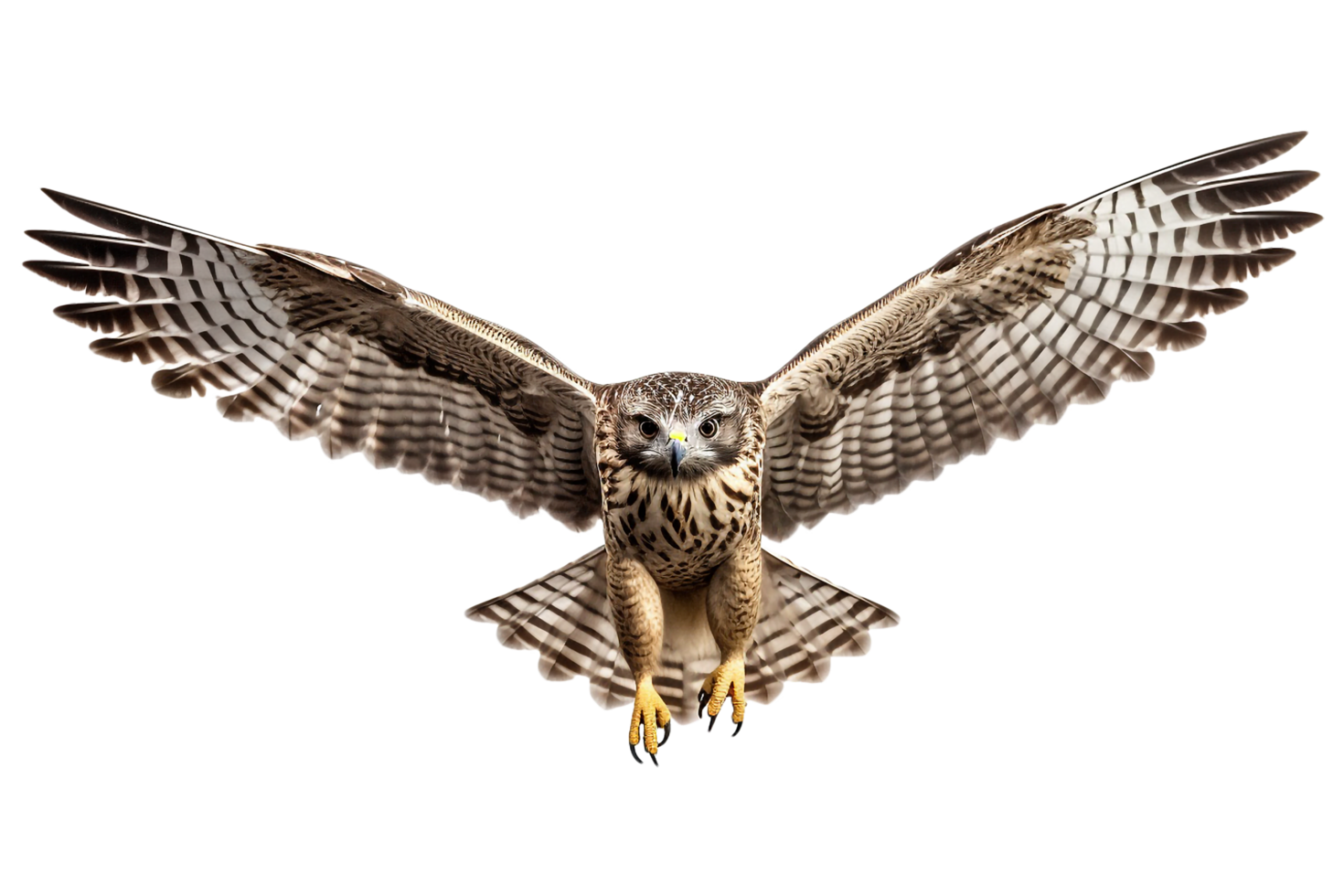 hawk flying. generated ai png