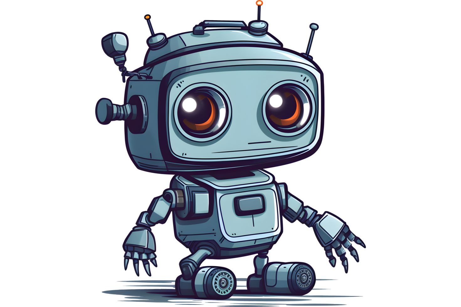 linda robot clipart estilo. generado ai. 32417294 PNG