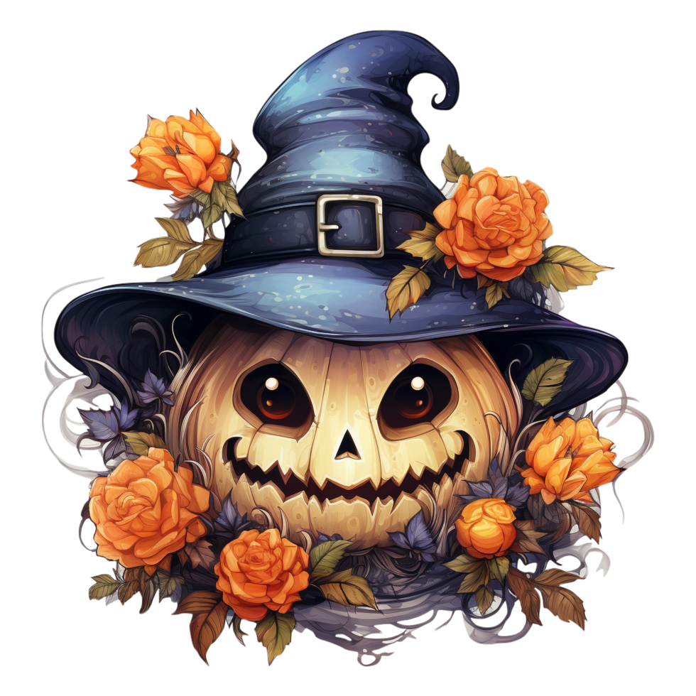 Halloween cartoon decorative. Generated AI png