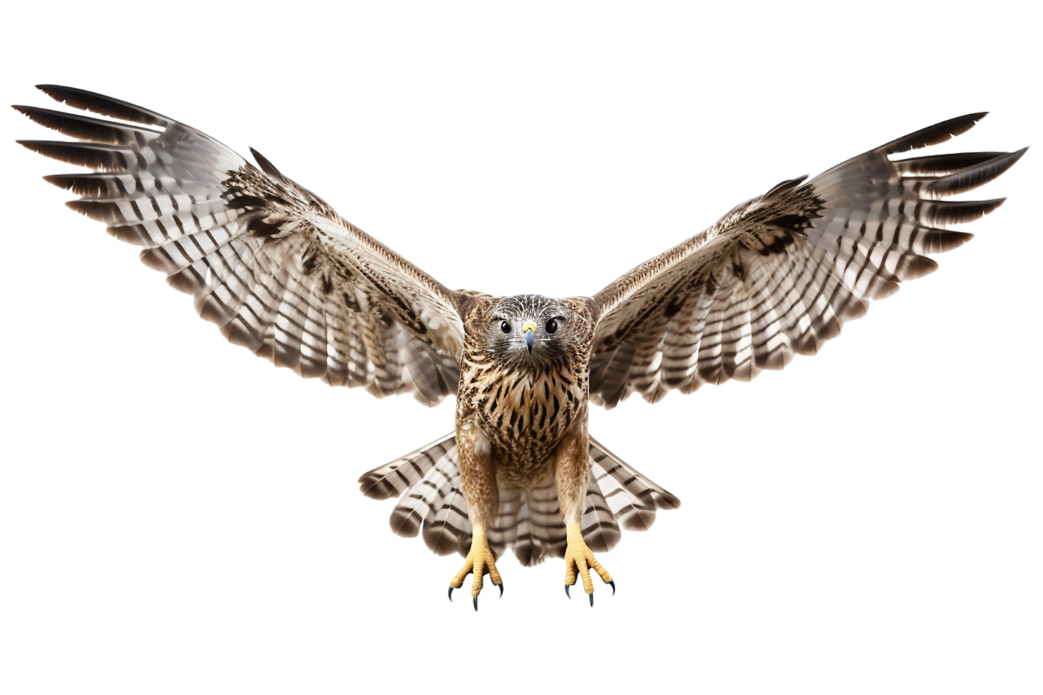hawk flying. generated ai png
