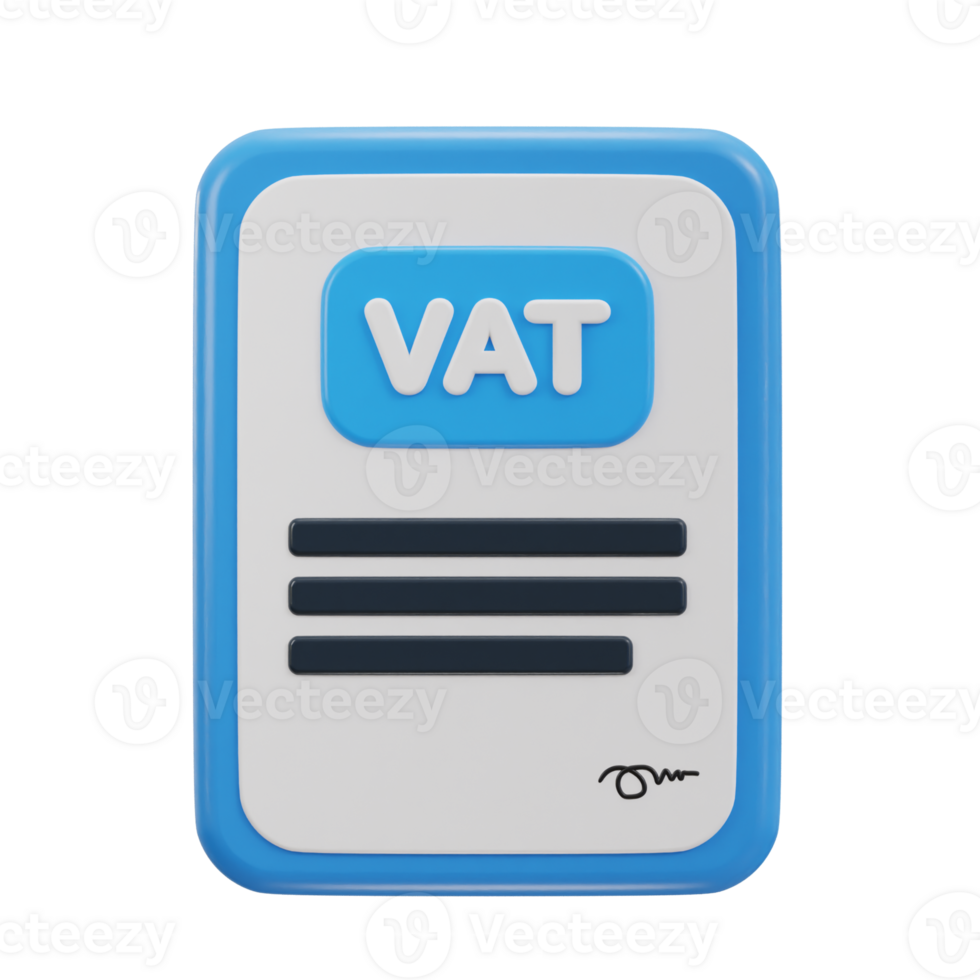 vat icon 3d illustration png